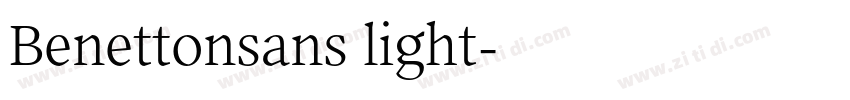 Benettonsans light字体转换